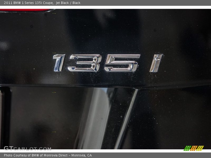Jet Black / Black 2011 BMW 1 Series 135i Coupe