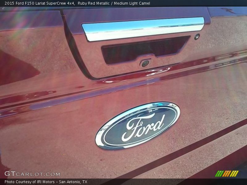 Ruby Red Metallic / Medium Light Camel 2015 Ford F150 Lariat SuperCrew 4x4