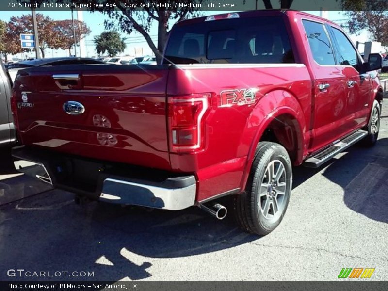 Ruby Red Metallic / Medium Light Camel 2015 Ford F150 Lariat SuperCrew 4x4