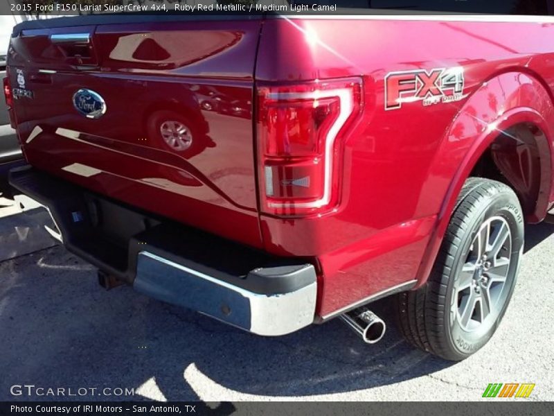 Ruby Red Metallic / Medium Light Camel 2015 Ford F150 Lariat SuperCrew 4x4