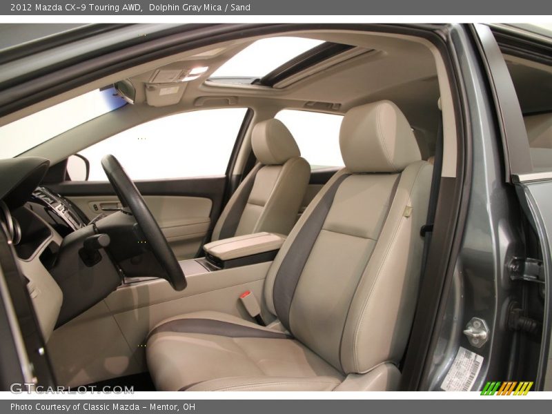 Dolphin Gray Mica / Sand 2012 Mazda CX-9 Touring AWD
