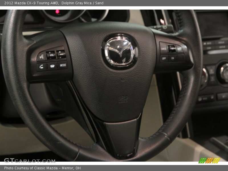 Dolphin Gray Mica / Sand 2012 Mazda CX-9 Touring AWD