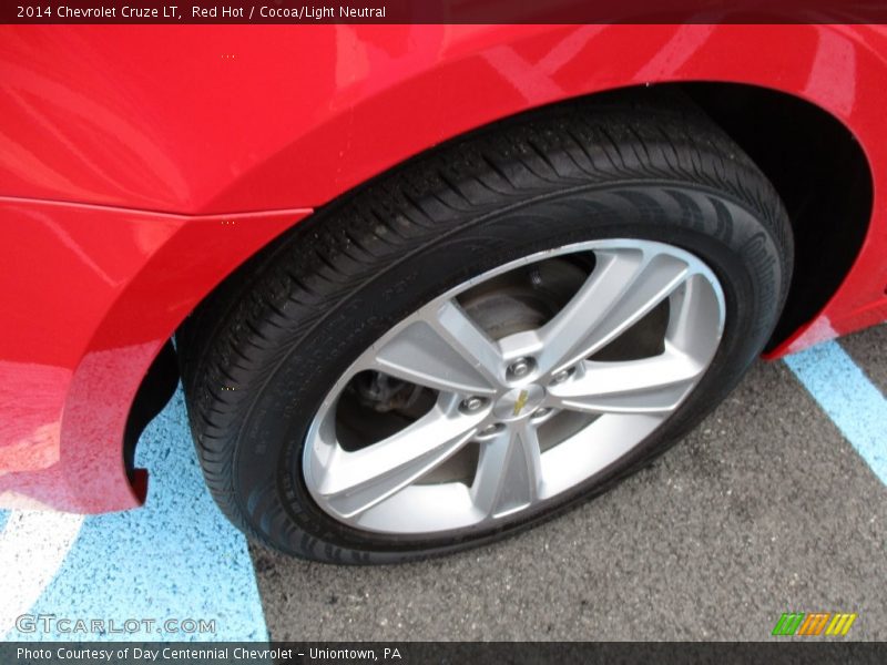 Red Hot / Cocoa/Light Neutral 2014 Chevrolet Cruze LT