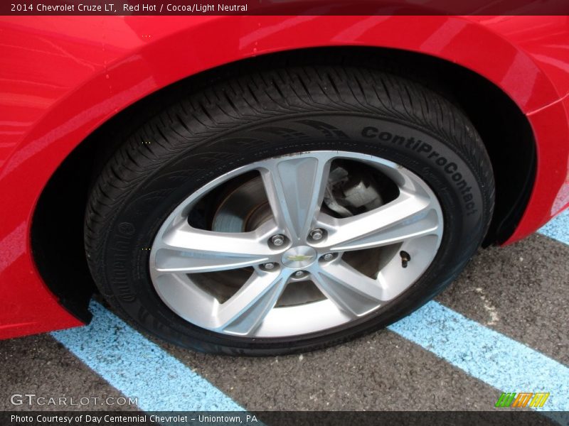 Red Hot / Cocoa/Light Neutral 2014 Chevrolet Cruze LT