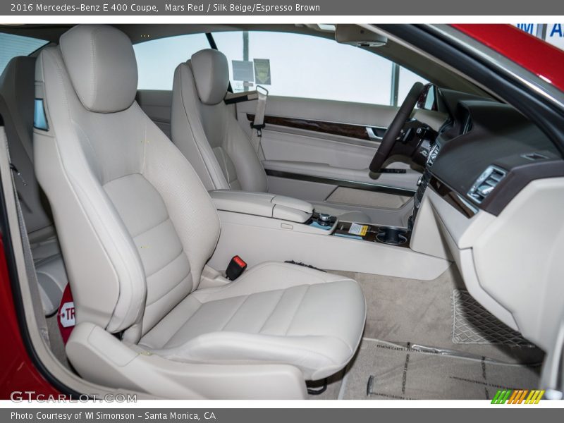 Mars Red / Silk Beige/Espresso Brown 2016 Mercedes-Benz E 400 Coupe