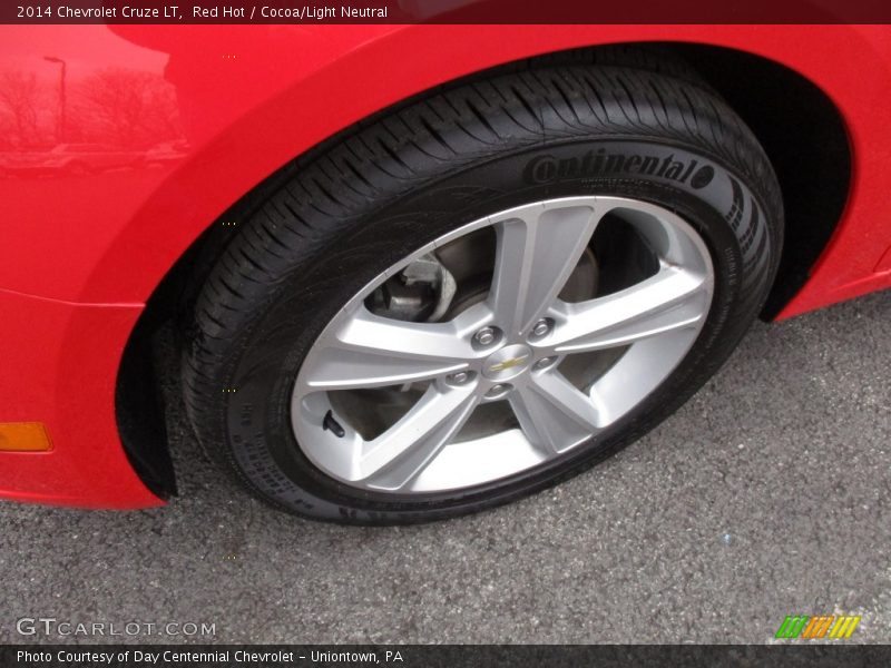 Red Hot / Cocoa/Light Neutral 2014 Chevrolet Cruze LT