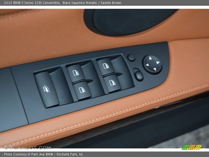 Black Sapphire Metallic / Saddle Brown 2013 BMW 3 Series 328i Convertible