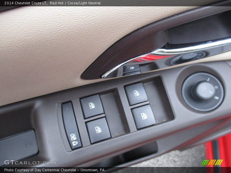 Red Hot / Cocoa/Light Neutral 2014 Chevrolet Cruze LT