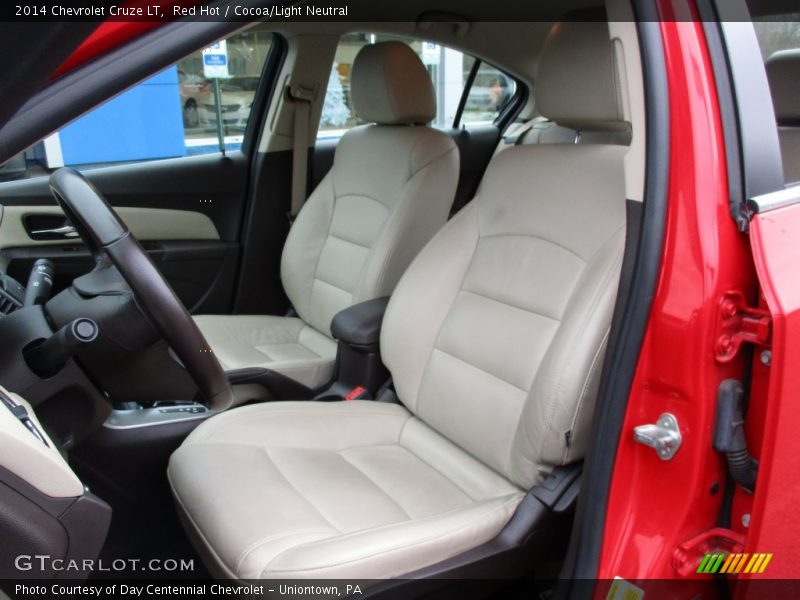 Red Hot / Cocoa/Light Neutral 2014 Chevrolet Cruze LT