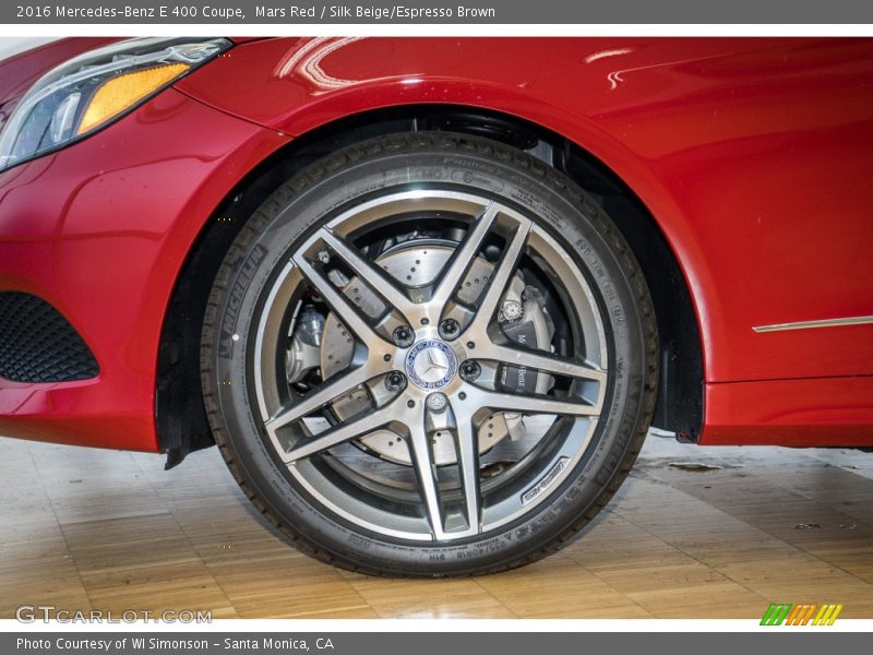 Mars Red / Silk Beige/Espresso Brown 2016 Mercedes-Benz E 400 Coupe