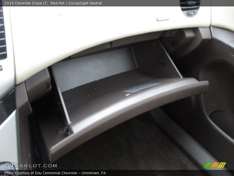 Red Hot / Cocoa/Light Neutral 2014 Chevrolet Cruze LT
