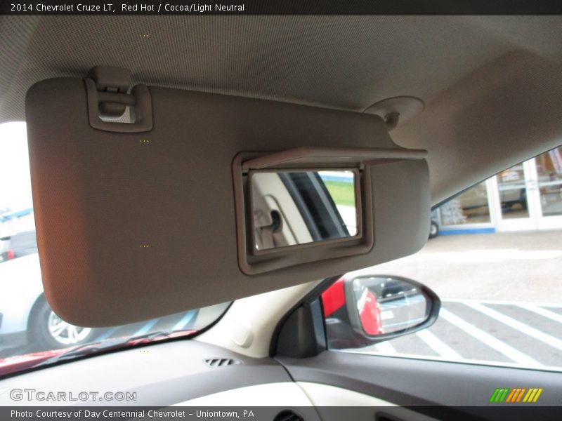 Red Hot / Cocoa/Light Neutral 2014 Chevrolet Cruze LT