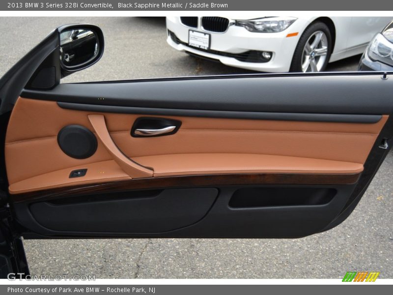 Black Sapphire Metallic / Saddle Brown 2013 BMW 3 Series 328i Convertible
