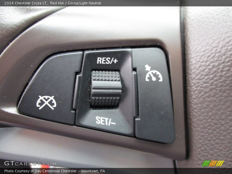 Red Hot / Cocoa/Light Neutral 2014 Chevrolet Cruze LT