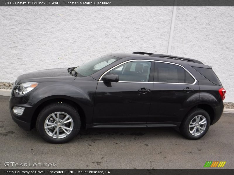 Tungsten Metallic / Jet Black 2016 Chevrolet Equinox LT AWD