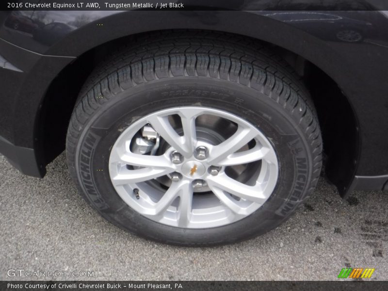 Tungsten Metallic / Jet Black 2016 Chevrolet Equinox LT AWD