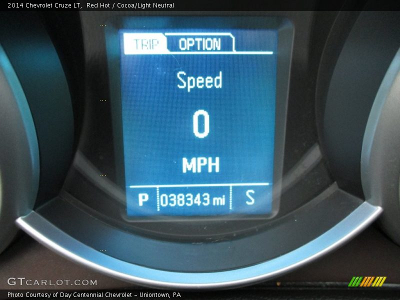 Red Hot / Cocoa/Light Neutral 2014 Chevrolet Cruze LT
