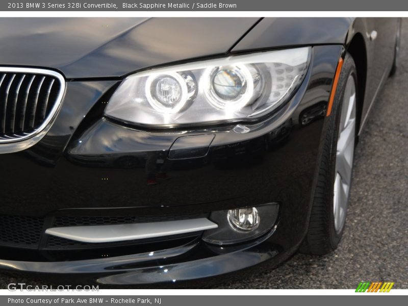 Black Sapphire Metallic / Saddle Brown 2013 BMW 3 Series 328i Convertible