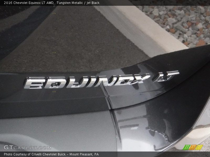 Tungsten Metallic / Jet Black 2016 Chevrolet Equinox LT AWD