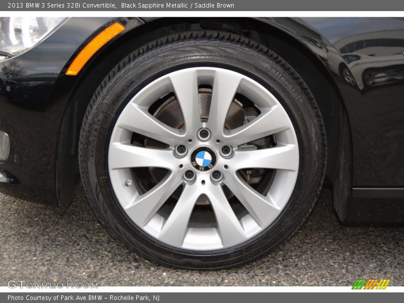 Black Sapphire Metallic / Saddle Brown 2013 BMW 3 Series 328i Convertible