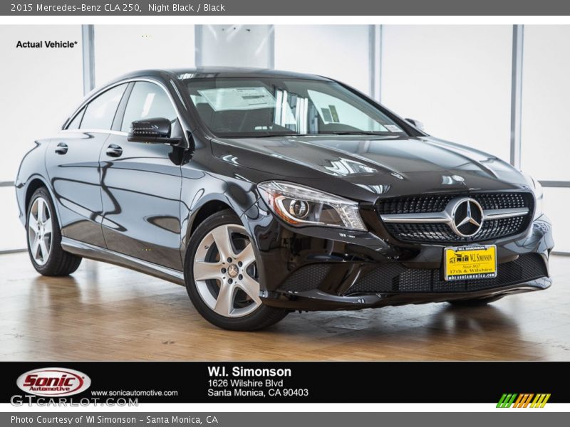 Night Black / Black 2015 Mercedes-Benz CLA 250
