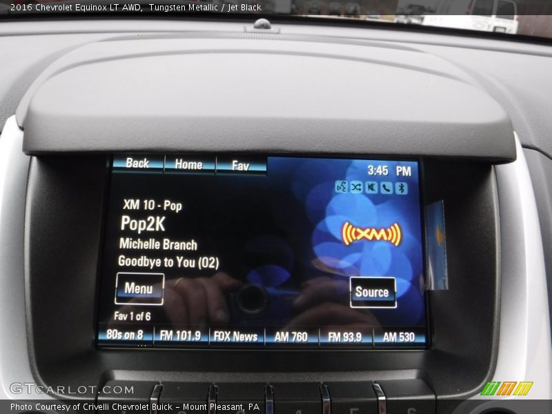 Tungsten Metallic / Jet Black 2016 Chevrolet Equinox LT AWD