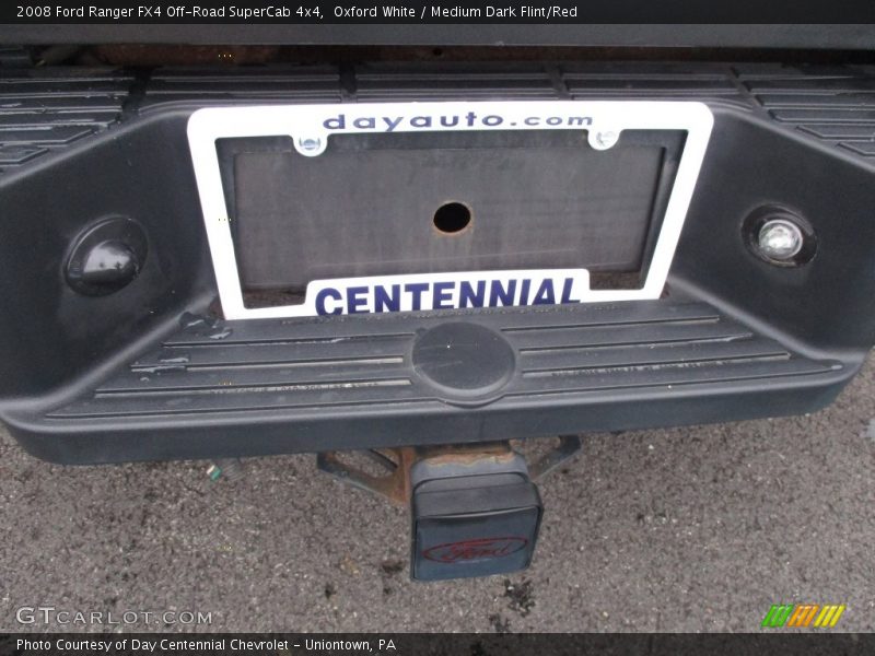 Oxford White / Medium Dark Flint/Red 2008 Ford Ranger FX4 Off-Road SuperCab 4x4
