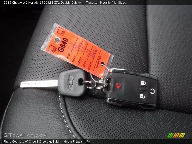Tungsten Metallic / Jet Black 2016 Chevrolet Silverado 1500 LTZ Z71 Double Cab 4x4