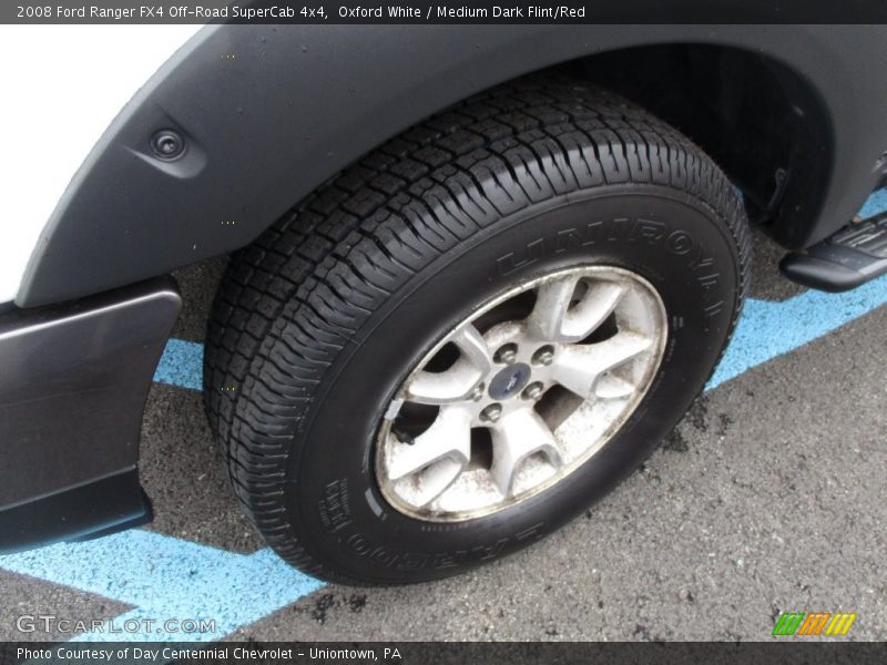 Oxford White / Medium Dark Flint/Red 2008 Ford Ranger FX4 Off-Road SuperCab 4x4