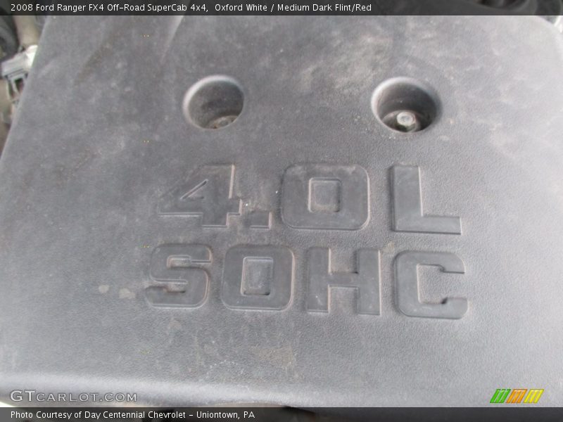 Oxford White / Medium Dark Flint/Red 2008 Ford Ranger FX4 Off-Road SuperCab 4x4
