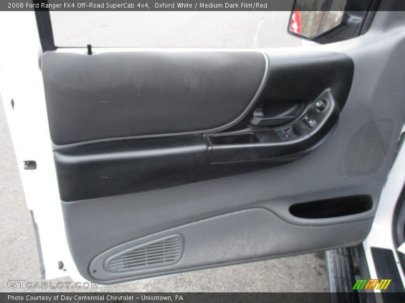 Oxford White / Medium Dark Flint/Red 2008 Ford Ranger FX4 Off-Road SuperCab 4x4