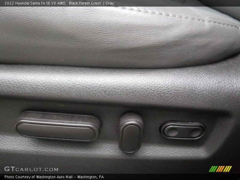 Black Forest Green / Gray 2012 Hyundai Santa Fe SE V6 AWD