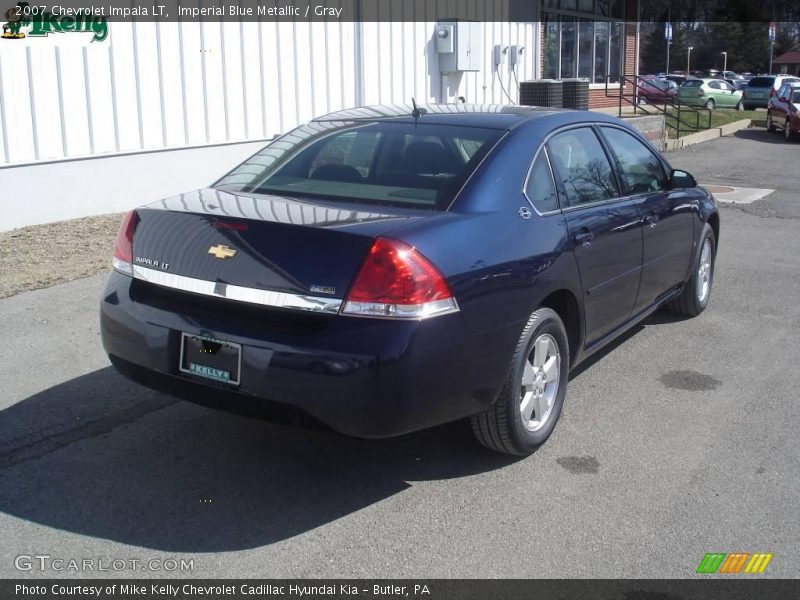 Imperial Blue Metallic / Gray 2007 Chevrolet Impala LT