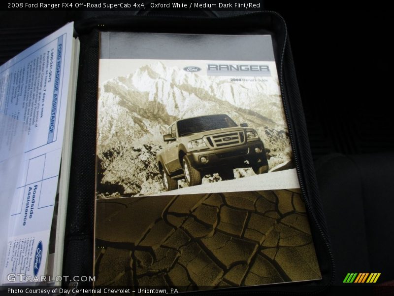 Oxford White / Medium Dark Flint/Red 2008 Ford Ranger FX4 Off-Road SuperCab 4x4