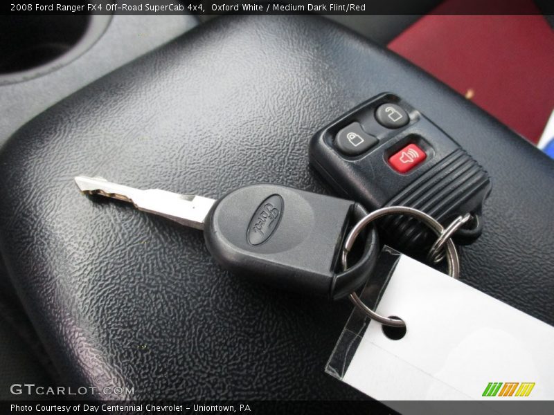 Oxford White / Medium Dark Flint/Red 2008 Ford Ranger FX4 Off-Road SuperCab 4x4