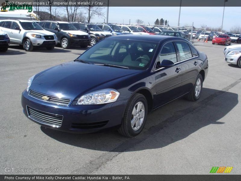 Imperial Blue Metallic / Gray 2007 Chevrolet Impala LT