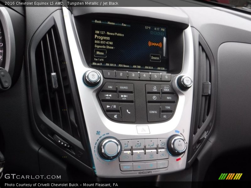 Tungsten Metallic / Jet Black 2016 Chevrolet Equinox LS AWD