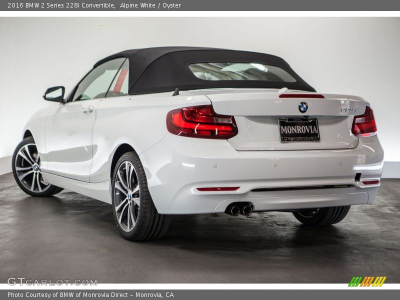 Alpine White / Oyster 2016 BMW 2 Series 228i Convertible