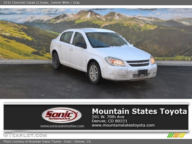 Summit White / Gray 2010 Chevrolet Cobalt LS Sedan