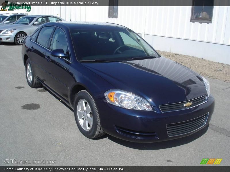 Imperial Blue Metallic / Gray 2007 Chevrolet Impala LT