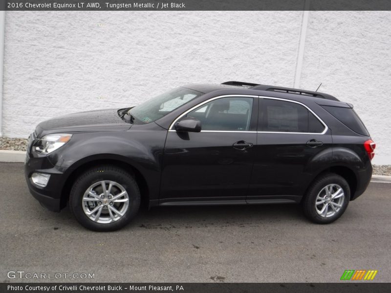 Tungsten Metallic / Jet Black 2016 Chevrolet Equinox LT AWD