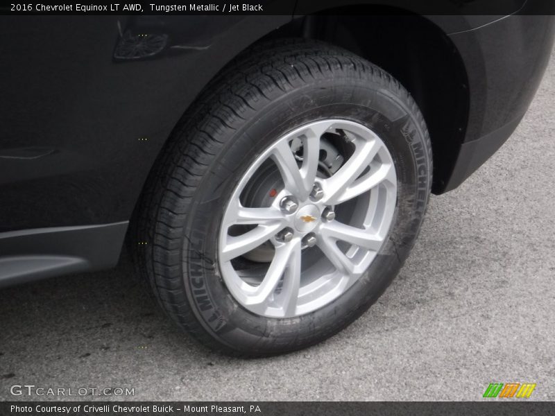 Tungsten Metallic / Jet Black 2016 Chevrolet Equinox LT AWD