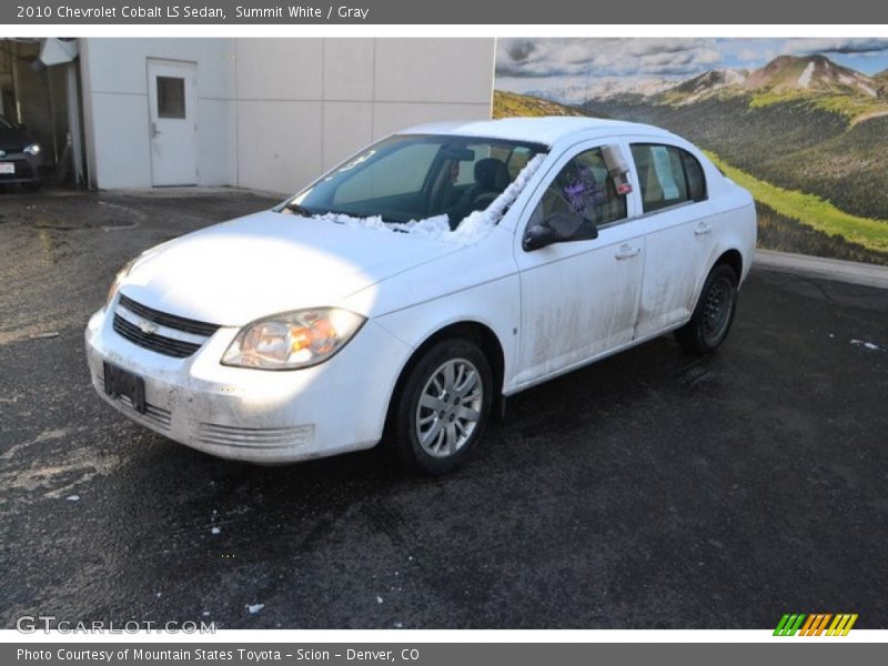 Summit White / Gray 2010 Chevrolet Cobalt LS Sedan