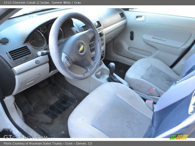 Summit White / Gray 2010 Chevrolet Cobalt LS Sedan