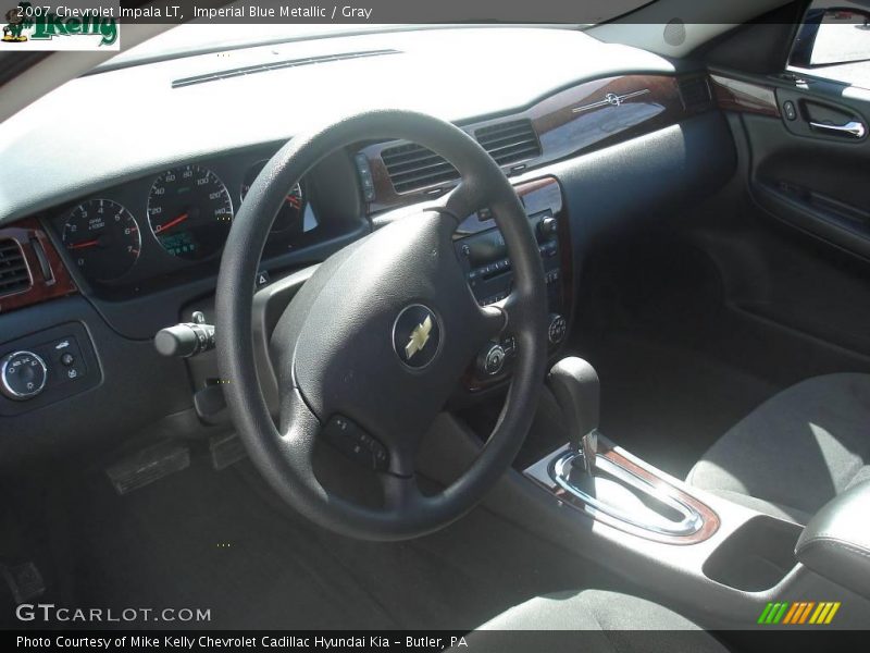 Imperial Blue Metallic / Gray 2007 Chevrolet Impala LT