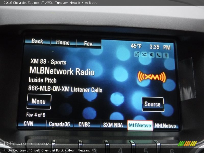 Tungsten Metallic / Jet Black 2016 Chevrolet Equinox LT AWD