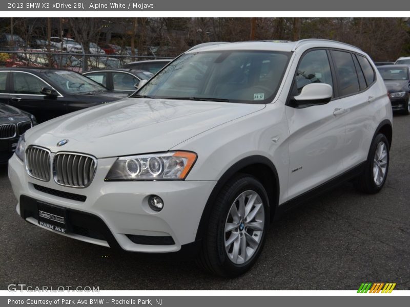 Alpine White / Mojave 2013 BMW X3 xDrive 28i