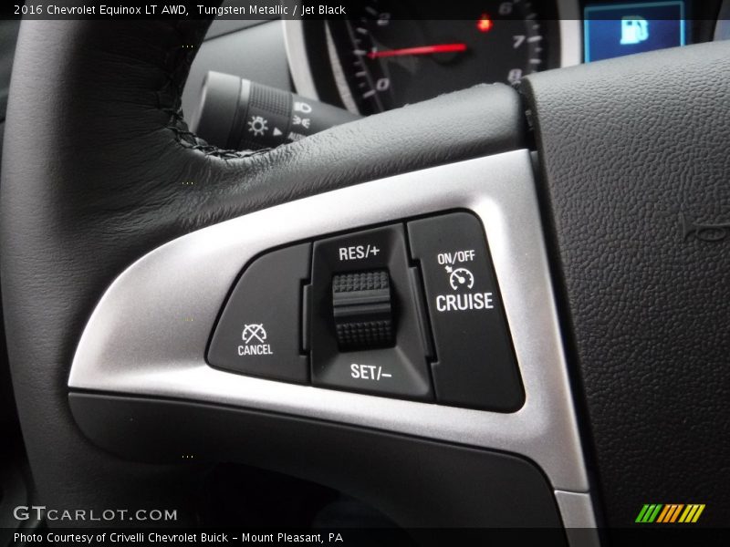 Tungsten Metallic / Jet Black 2016 Chevrolet Equinox LT AWD