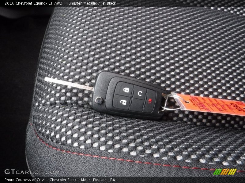 Tungsten Metallic / Jet Black 2016 Chevrolet Equinox LT AWD