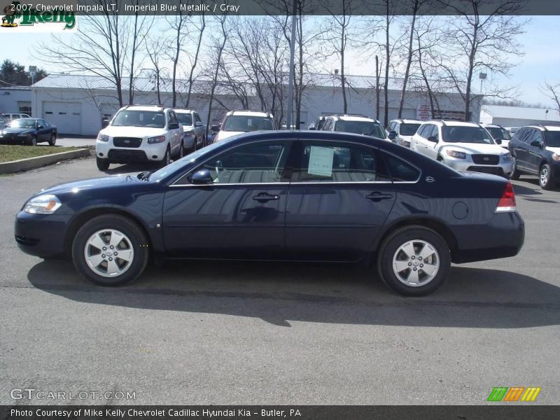 Imperial Blue Metallic / Gray 2007 Chevrolet Impala LT